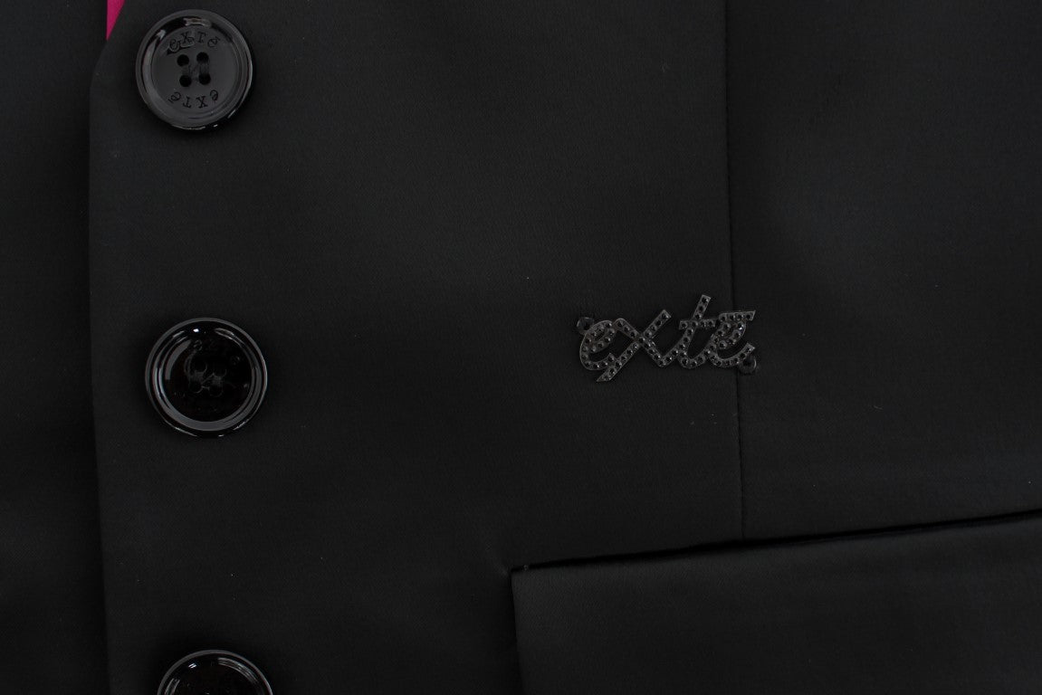 Exte Black Pink Two Piece Suit Skirt & Blazer - ACCEXO