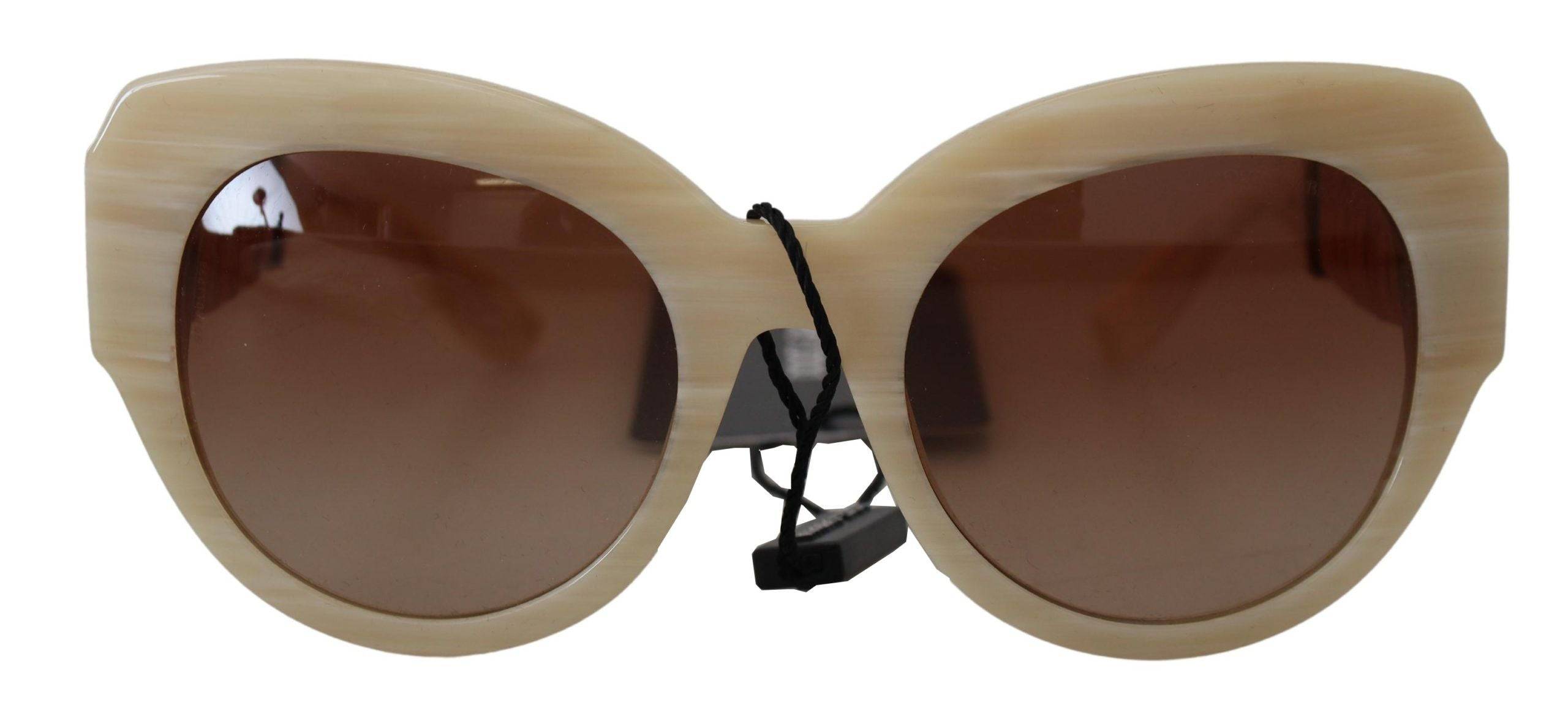 Dolce & Gabbana Beige Chic Acetate Women's Sunglasses - ACCEXO