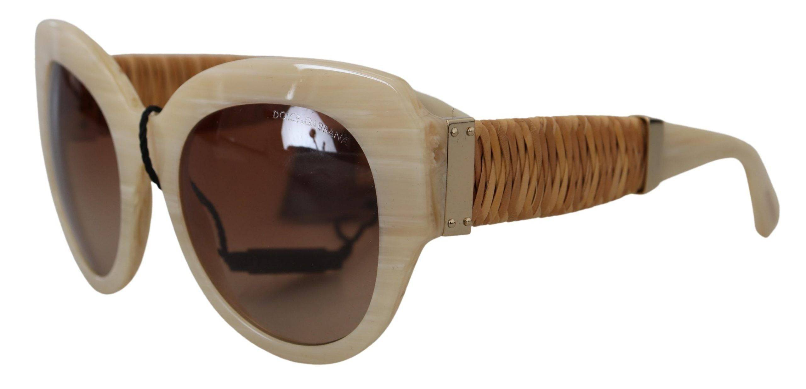 Dolce & Gabbana Beige Chic Acetate Women's Sunglasses - ACCEXO