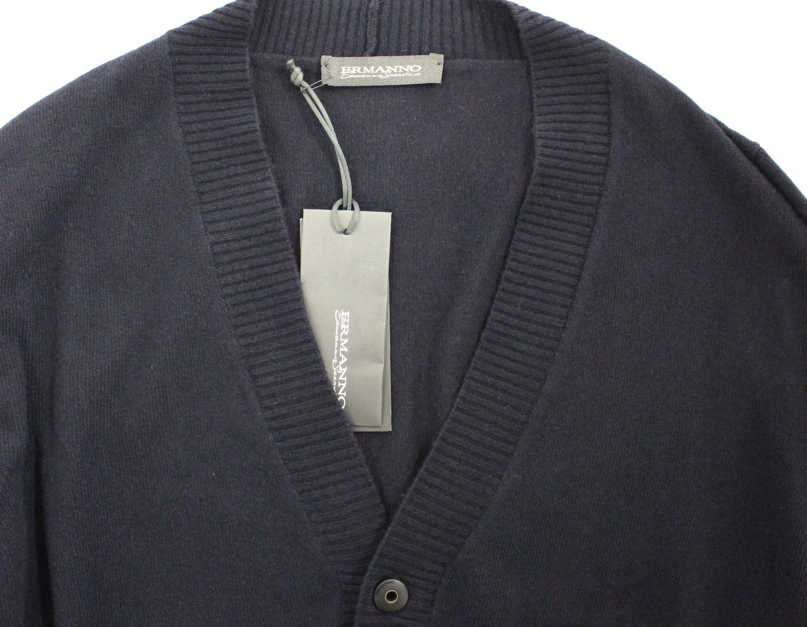 Ermanno Scervino Chic Blue Wool Blend Cardigan Sweater - ACCEXO