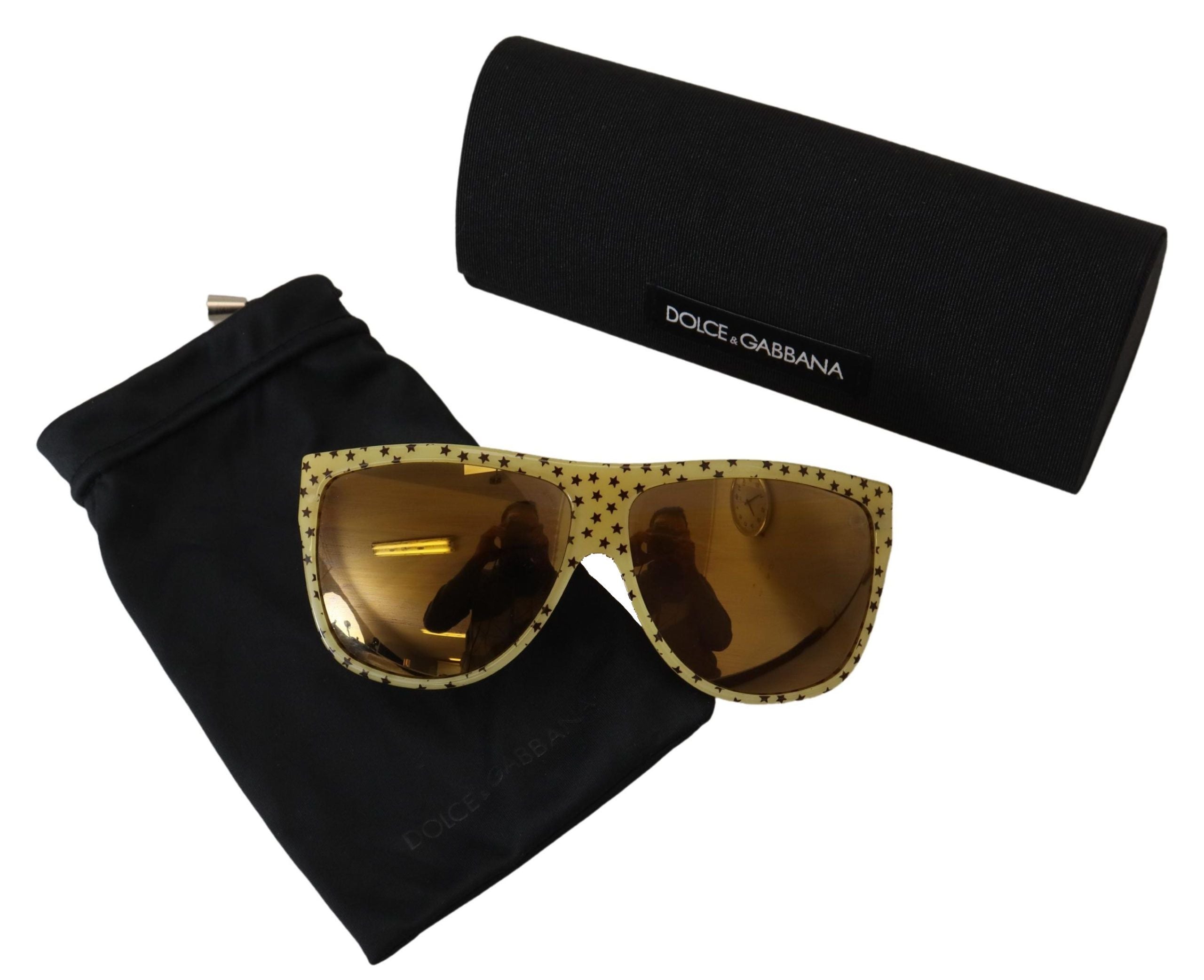 Dolce & Gabbana Stellar Chic Square Sunglasses in Yellow - ACCEXO