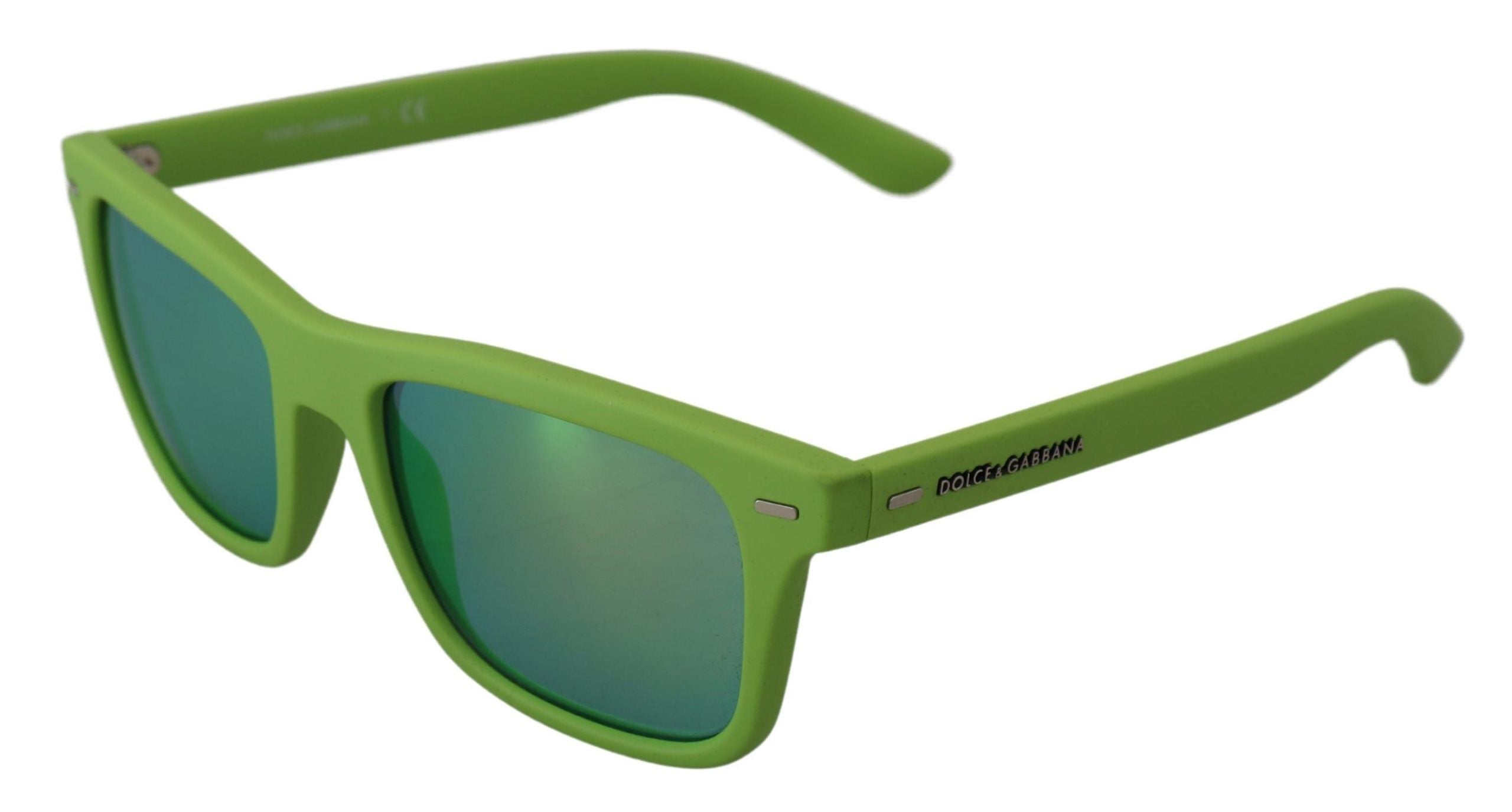 Dolce & Gabbana Acid Green Chic Full Rim Sunglasses - ACCEXO
