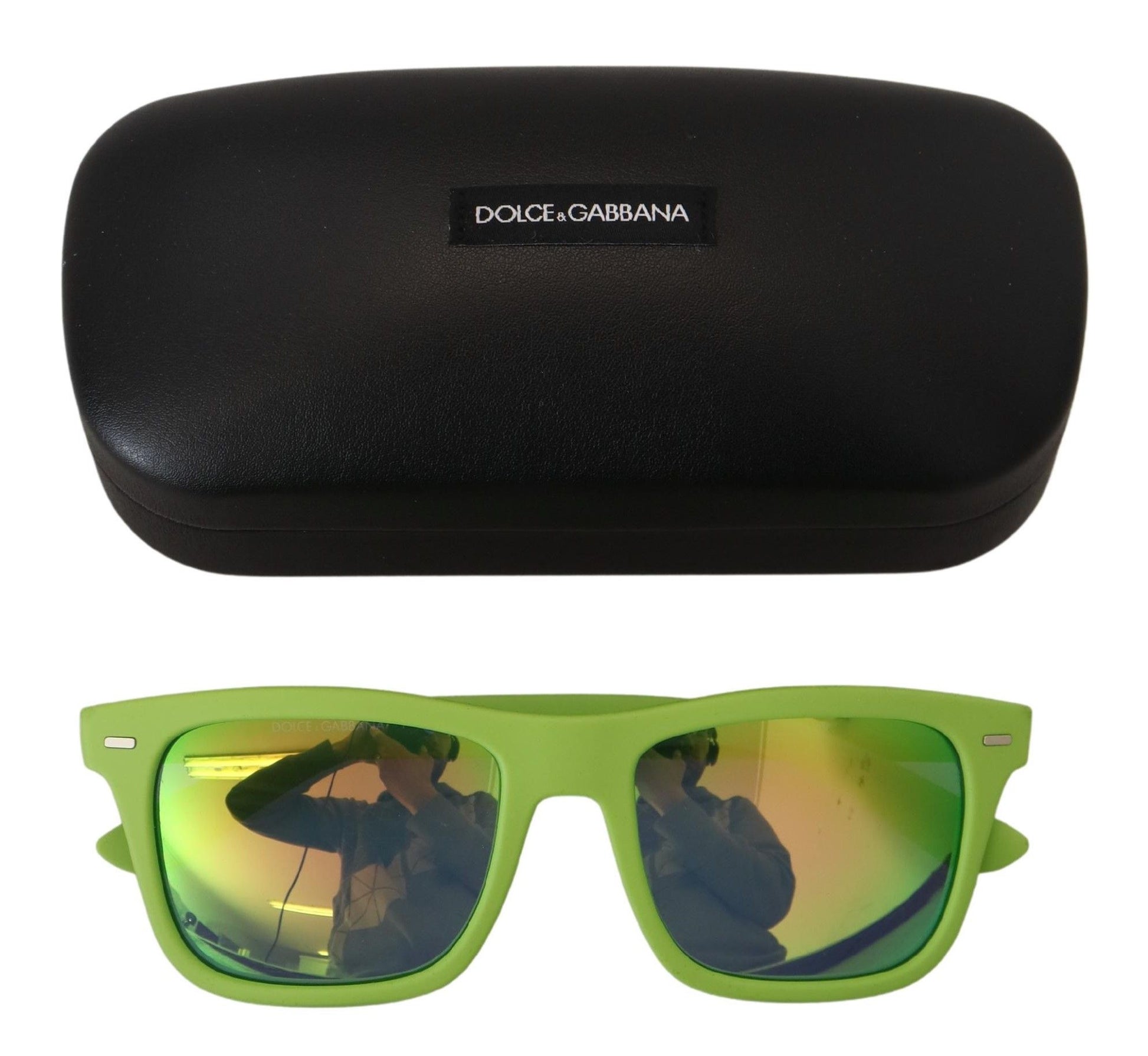 Dolce & Gabbana Acid Green Chic Full Rim Sunglasses - ACCEXO