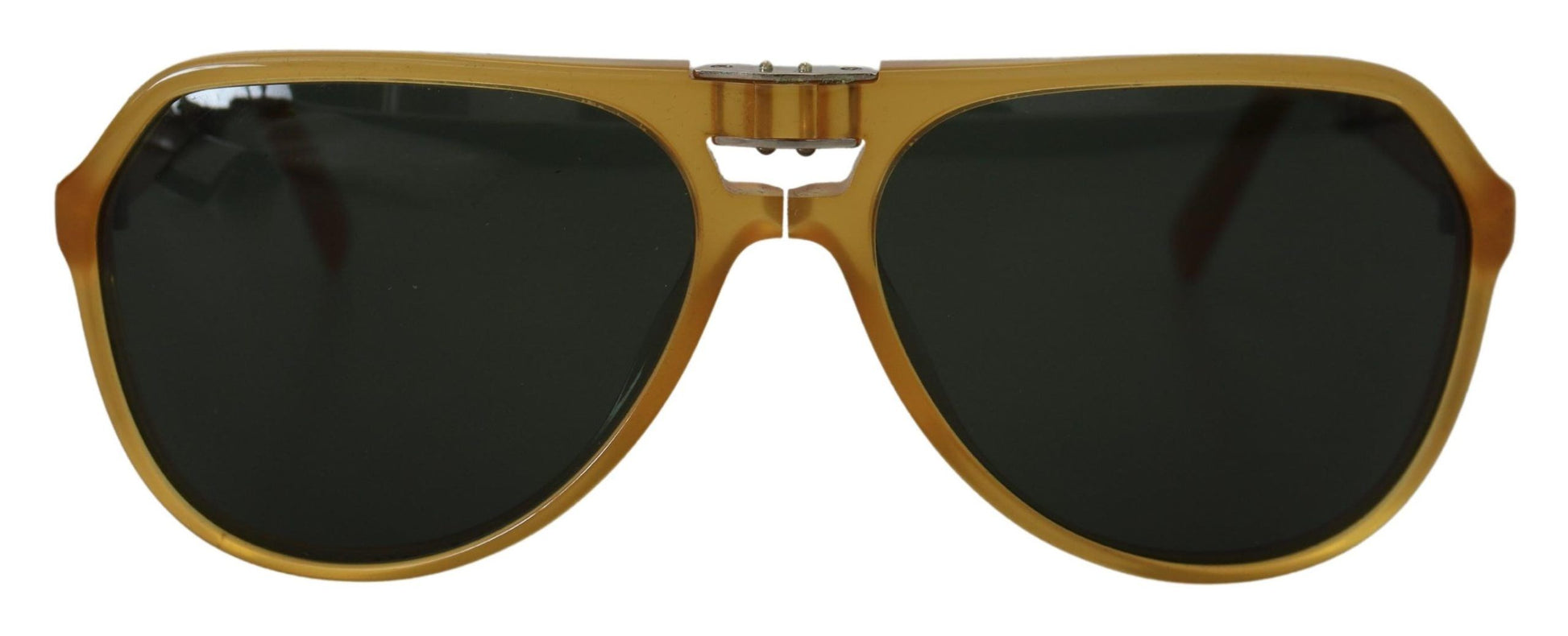 Dolce & Gabbana Chic Yellow Aviator Acetate Sunglasses - ACCEXO