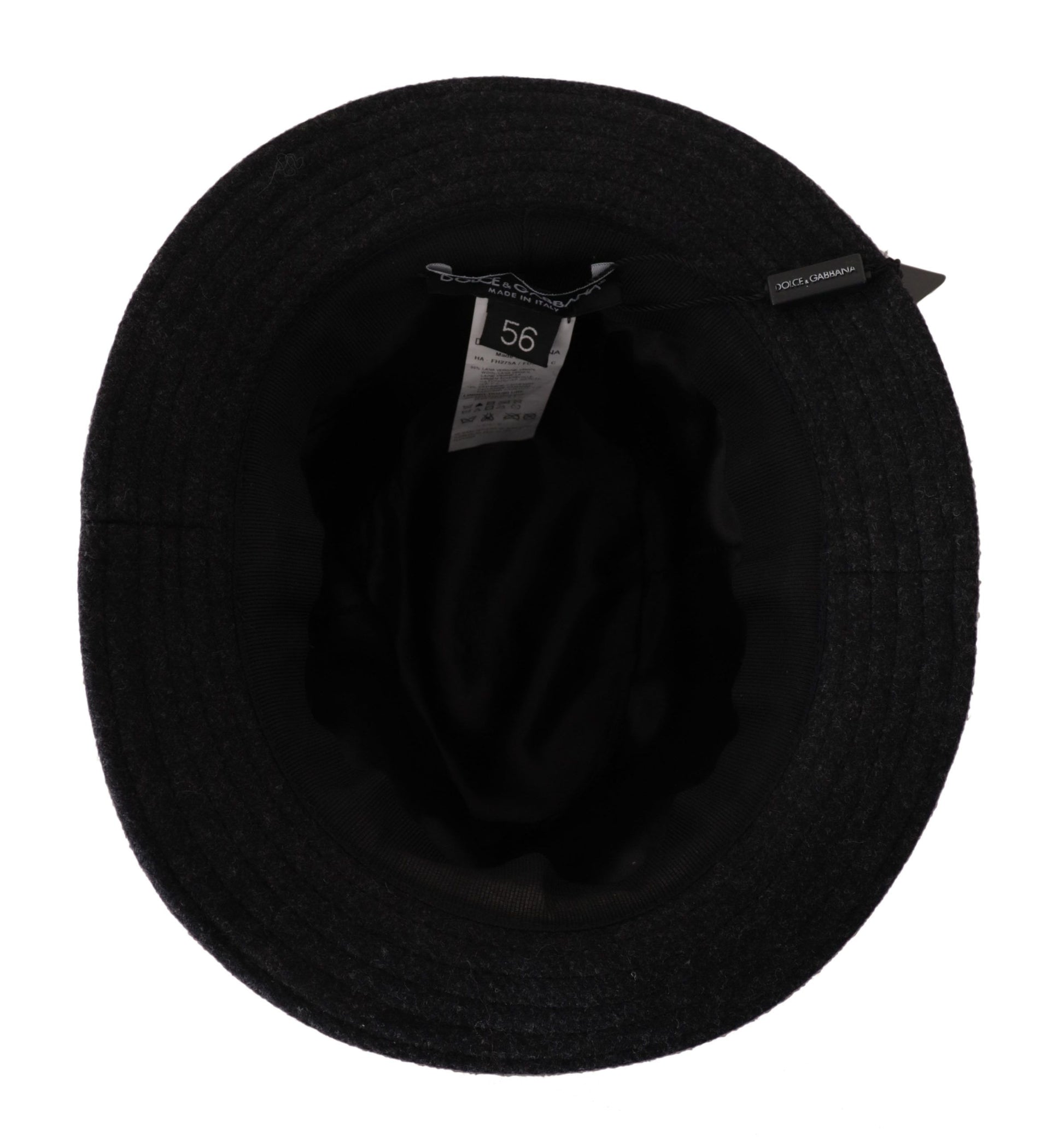 Dolce & Gabbana Elegant Gray Trilby Hat in Wool and Cashmere - ACCEXO