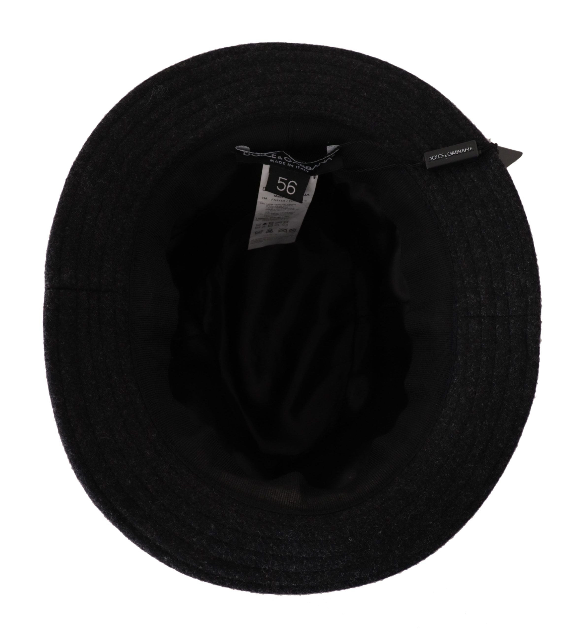 Dolce & Gabbana Elegant Gray Trilby Hat in Wool and Cashmere - ACCEXO