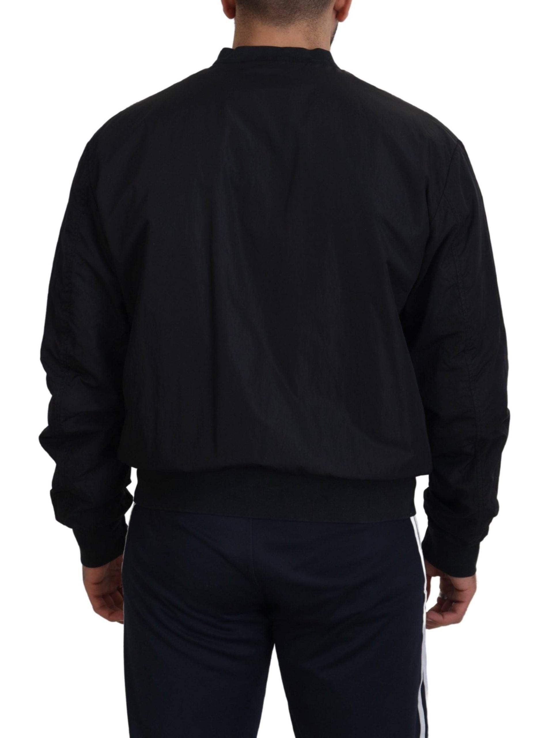 Dolce & Gabbana Elegant Black Bomber Jacket - ACCEXO