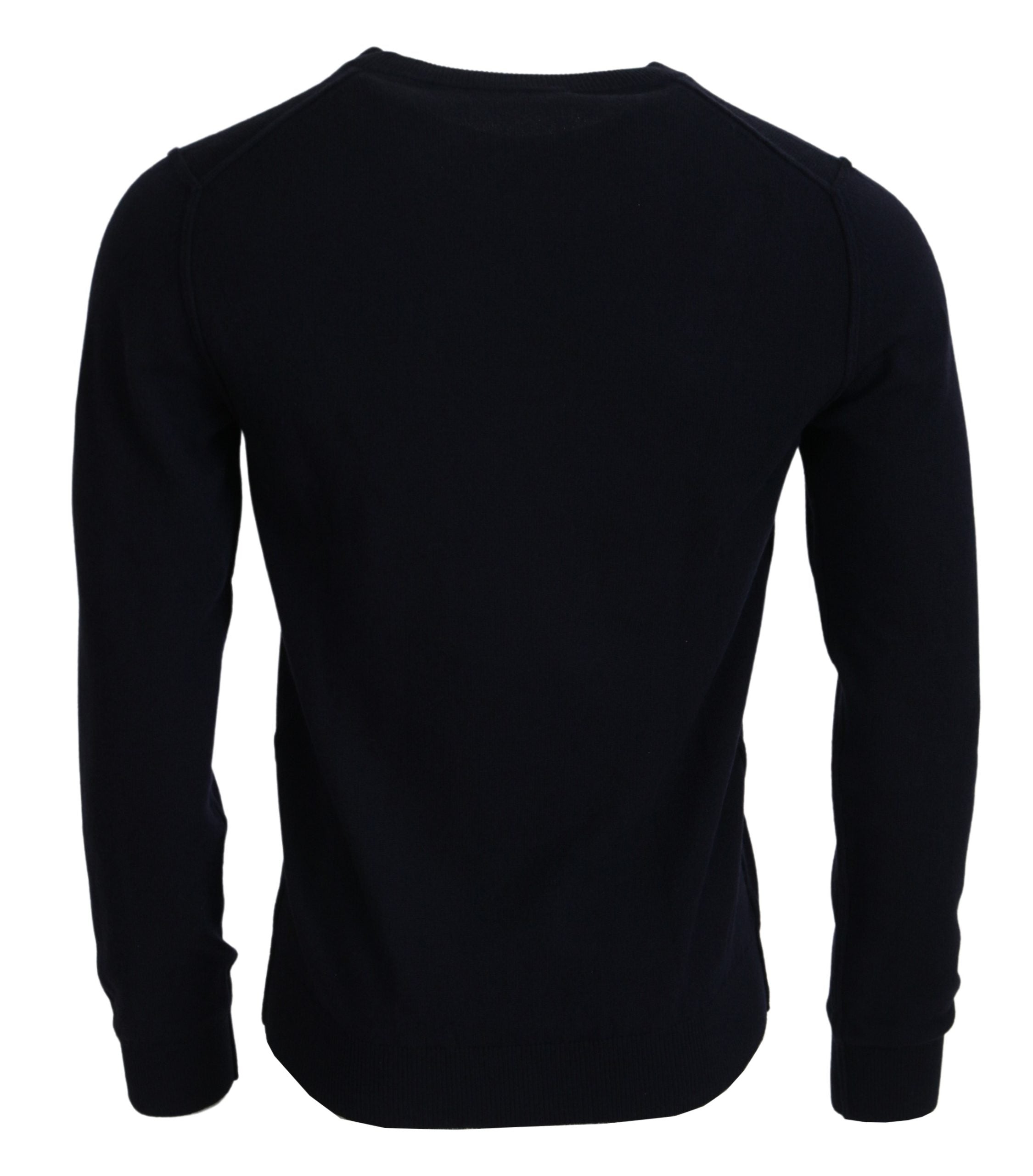 Dolce & Gabbana Elegant Blue Cashmere Pullover Sweater - ACCEXO