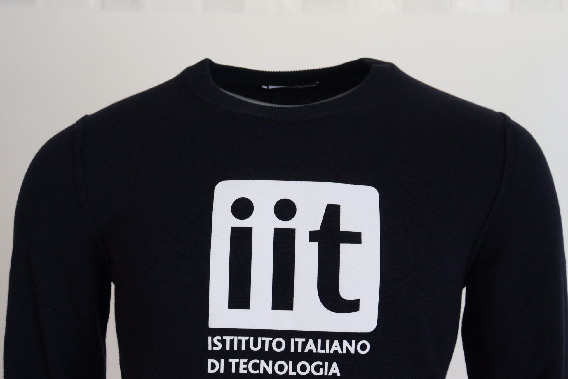 Dolce & Gabbana Elegant Blue Cashmere Pullover Sweater - ACCEXO