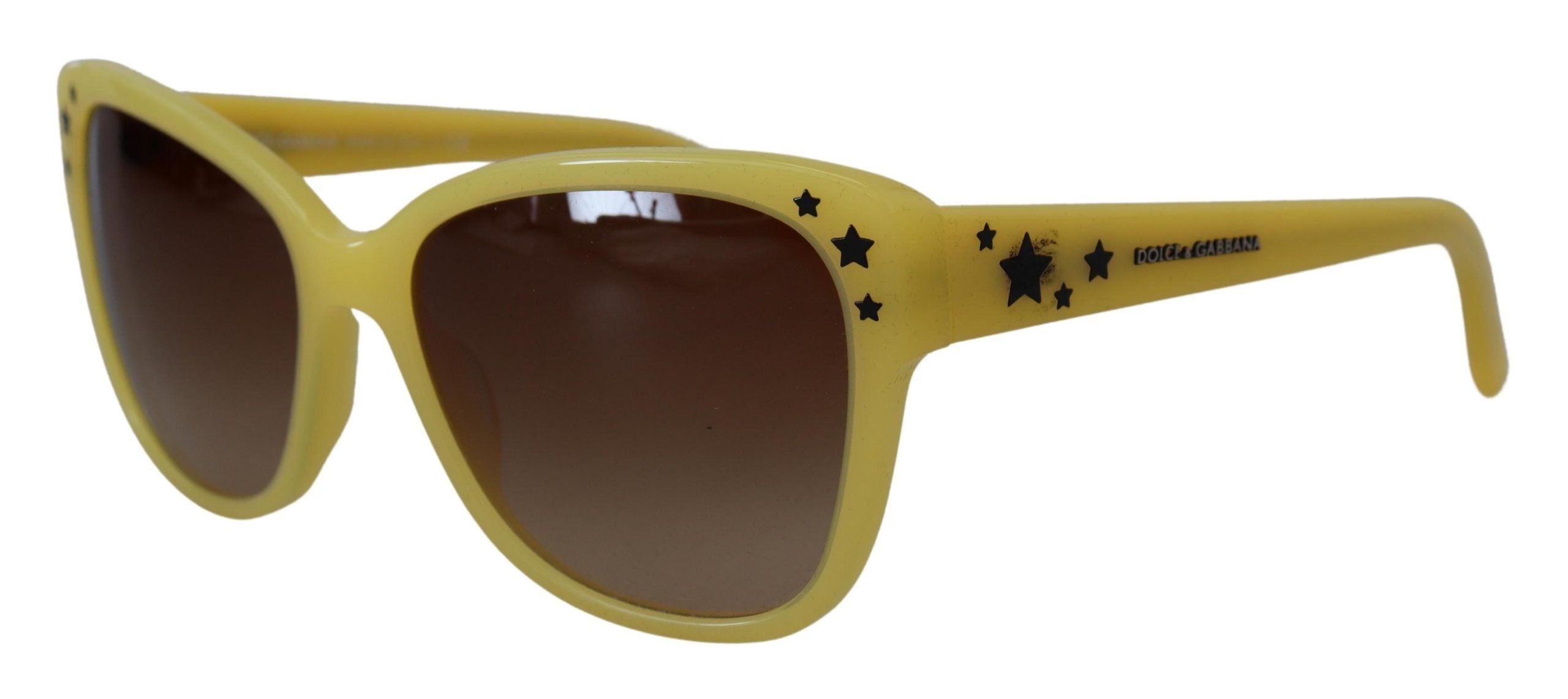 Dolce & Gabbana Chic Yellow Acetate Gradient Sunglasses - ACCEXO