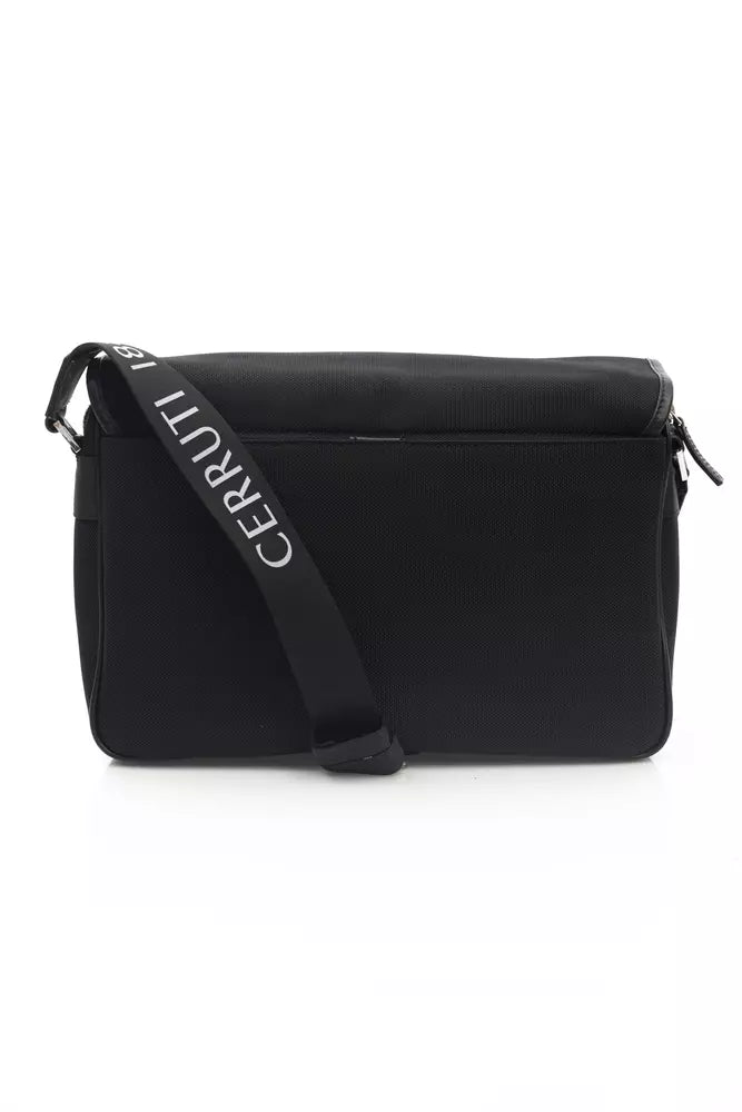 Cerruti 1881 Black Nylon Men Messenger Bag - ACCEXO