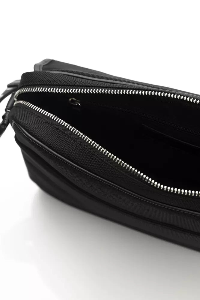 Cerruti 1881 Black Nylon Men Messenger Bag - ACCEXO
