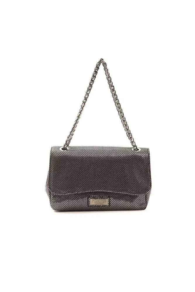 Pompei Donatella Gray Leather Women Crossbody Bag - ACCEXO