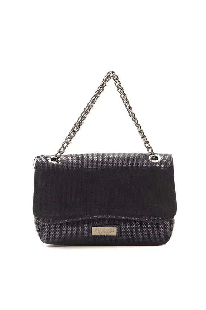 Pompei Donatella Blue Leather Women Crossbody Bag - ACCEXO