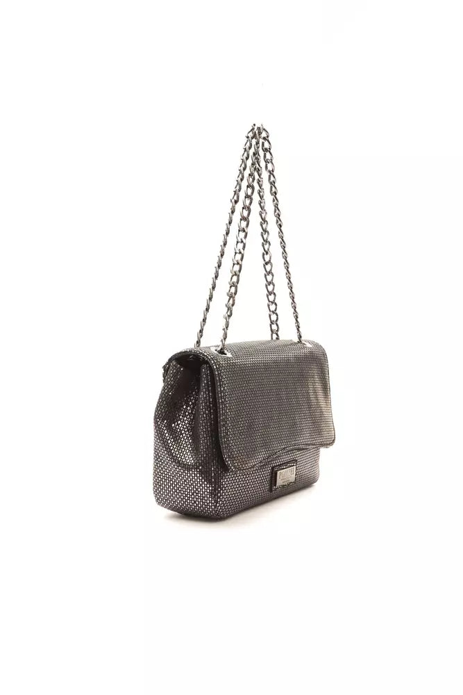 Pompei Donatella Gray Leather Women Crossbody Bag - ACCEXO