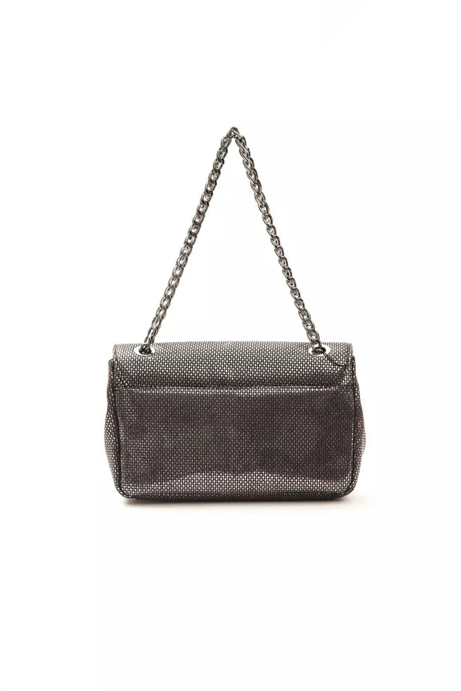 Pompei Donatella Gray Leather Women Crossbody Bag - ACCEXO