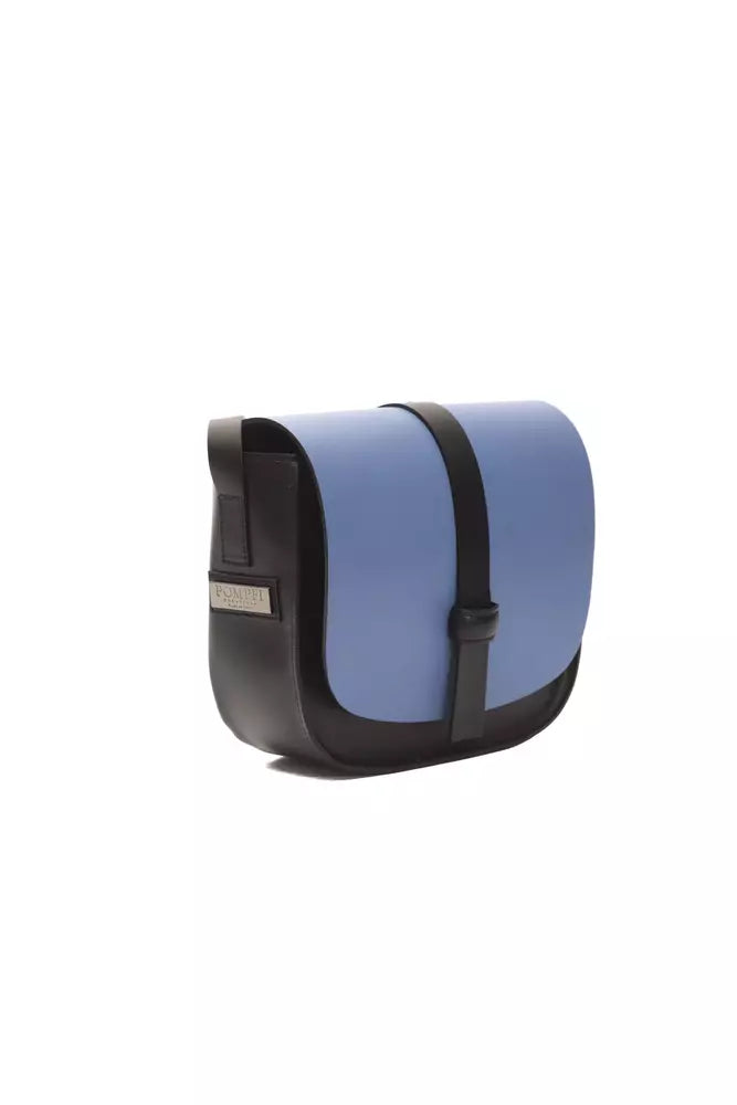 Pompei Donatella Blue Leather Women Crossbody Bag - ACCEXO