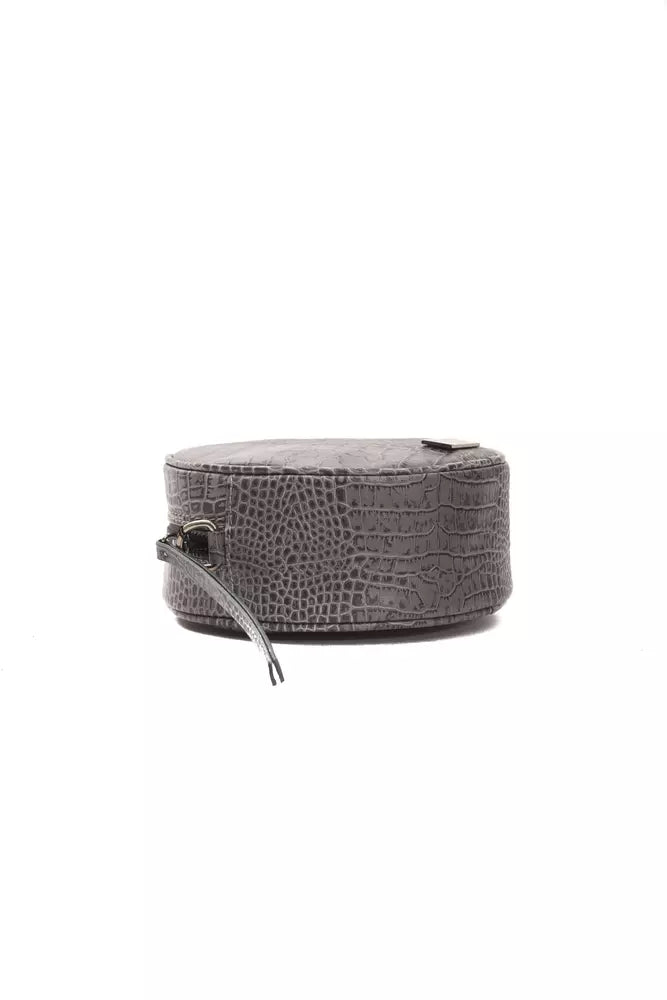 Pompei Donatella Gray Leather Women Crossbody Bag - ACCEXO