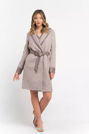Trussardi Beige Cotton Women Coat - ACCEXO