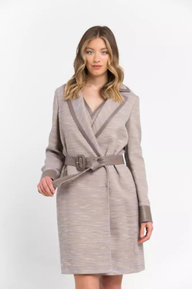 Trussardi Beige Cotton Women Coat - ACCEXO