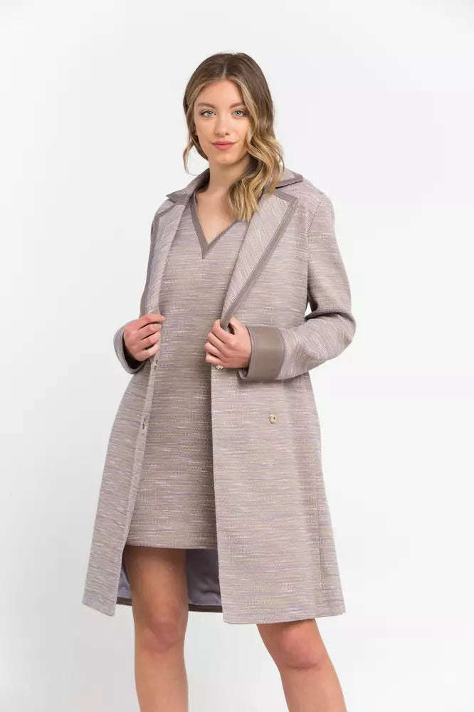 Trussardi Beige Cotton Women Coat - ACCEXO