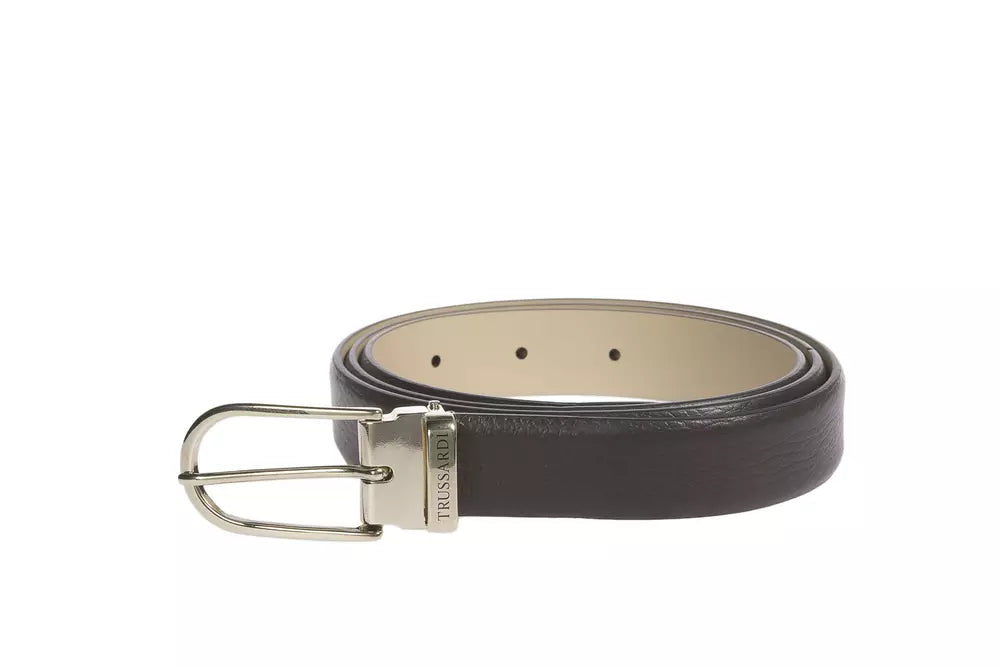 Trussardi Brown Leather Women Belt - ACCEXO