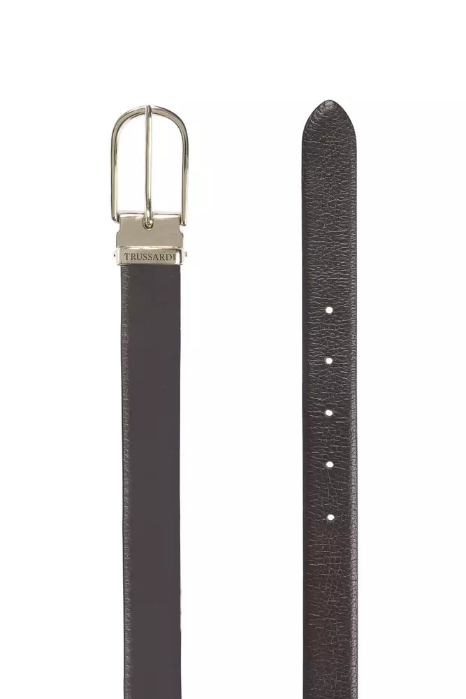Trussardi Brown Leather Women Belt - ACCEXO