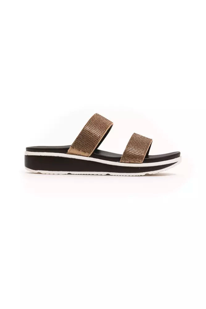Péché Originel Beige Textile Women Sandal - ACCEXO