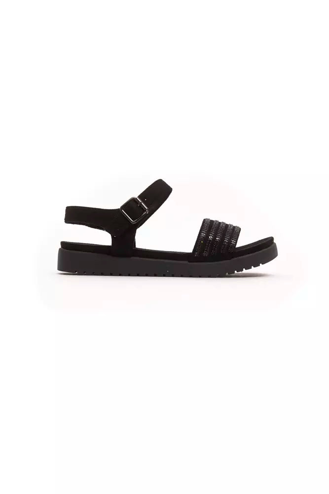 Péché Originel Black Textile Women Sandal - ACCEXO