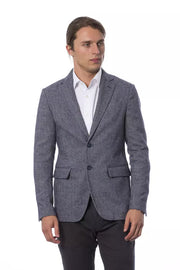 Verri Elegant Blue Single Breasted Blazer - ACCEXO