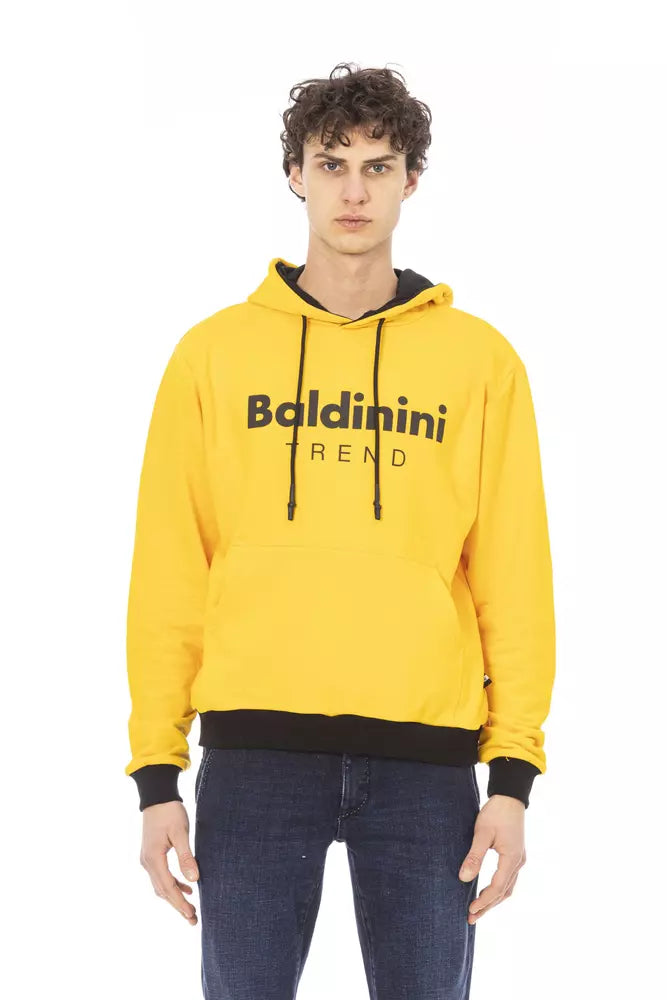 Baldinini Trend Yellow Cotton Men Sweater - ACCEXO