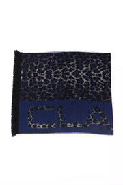 Cavalli Class Blue Wool Men Scarf - ACCEXO
