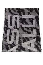 Cavalli Class Gray Wool Men Scarf - ACCEXO