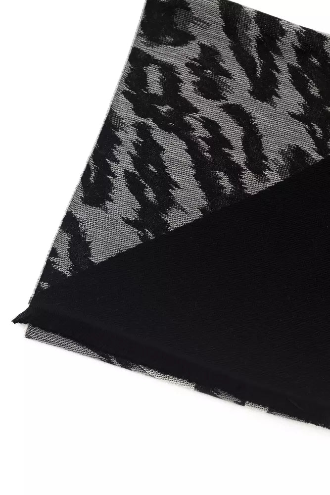 Cavalli Class Gray Wool Men Scarf - ACCEXO