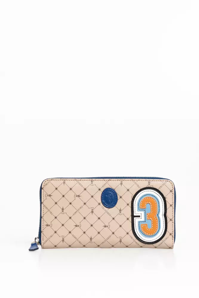 Trussardi Beige Leather Men Wallet - ACCEXO