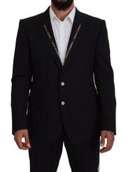 Dolce & Gabbana Sicilian Style Black Single Breasted Blazer - ACCEXO