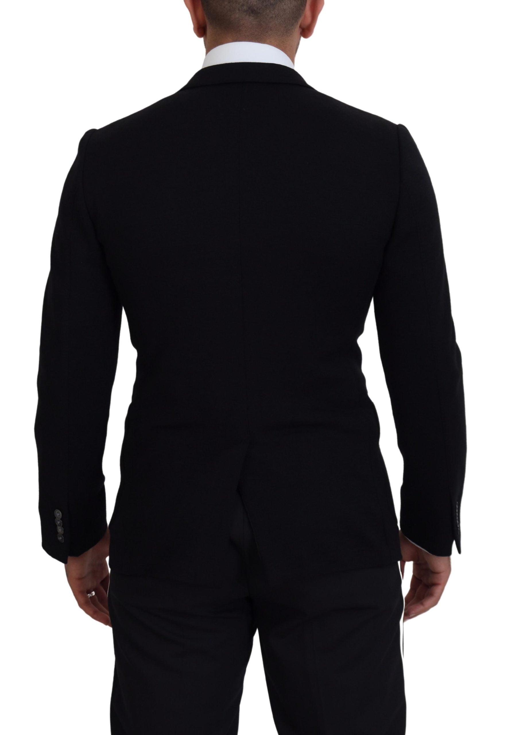 Dolce & Gabbana Elegant Single Breasted Black Wool Blazer - ACCEXO