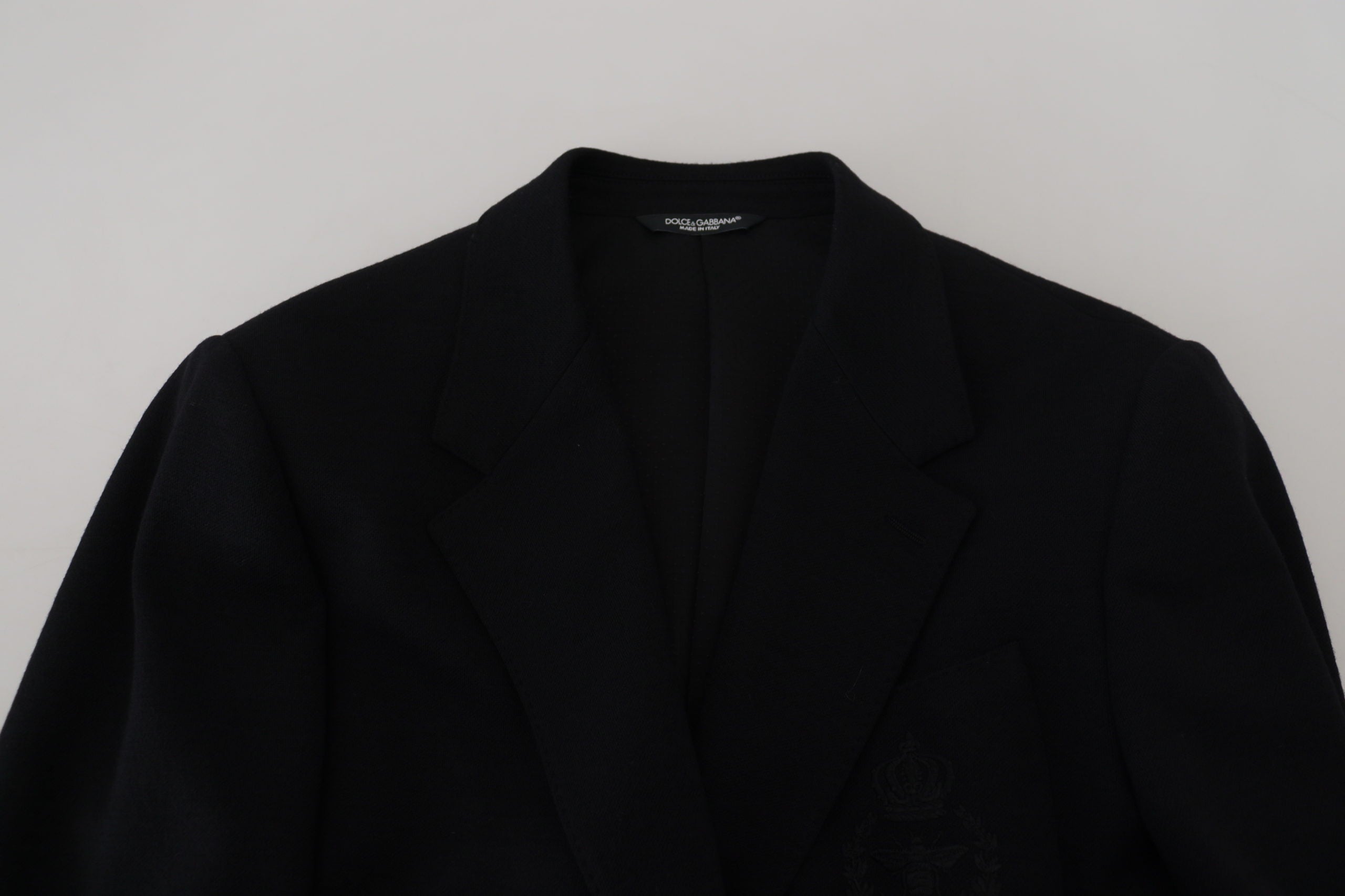 Dolce & Gabbana Elegant Single Breasted Black Wool Blazer - ACCEXO