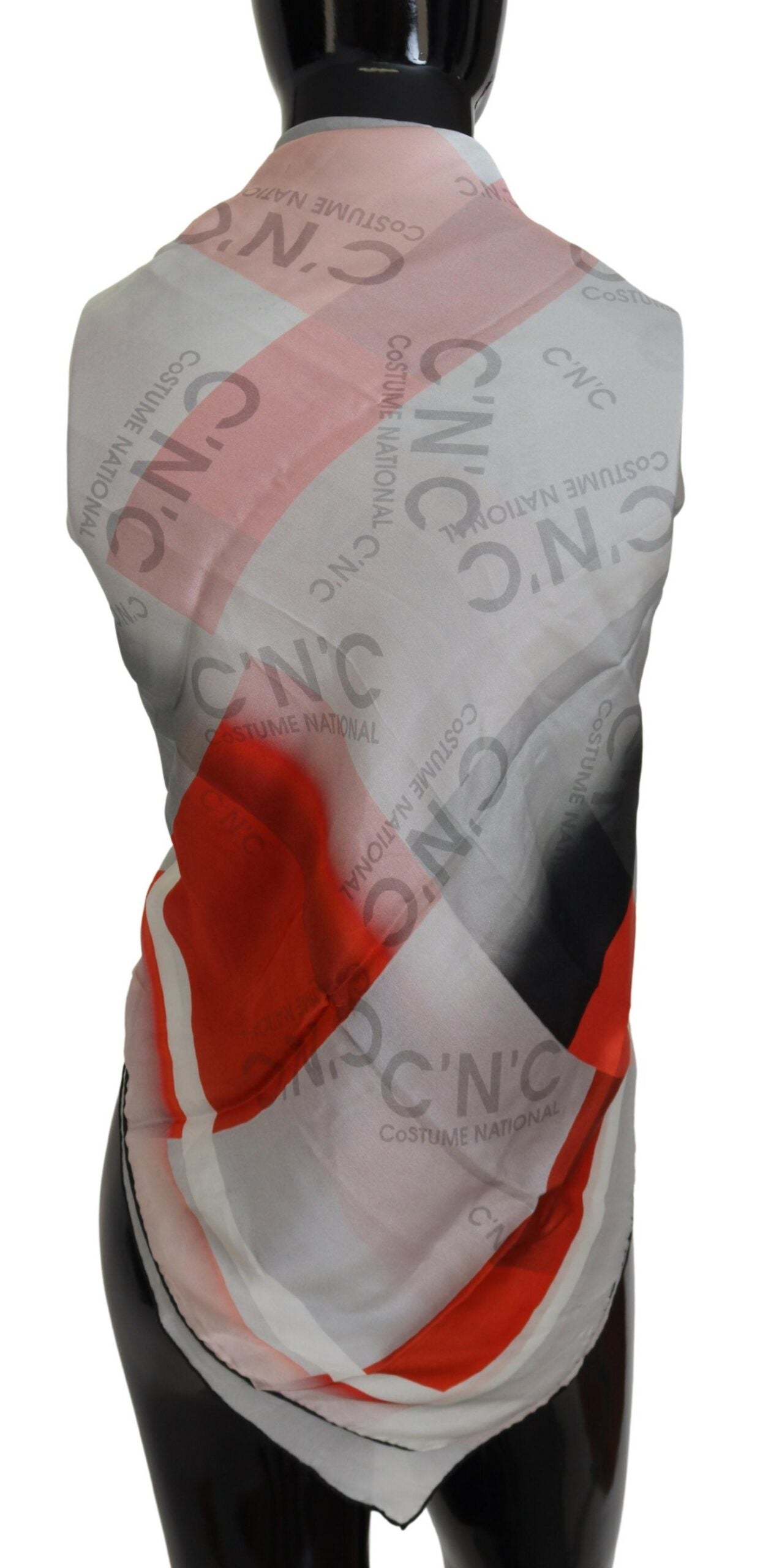 Costume National Elegant Checkered Silk Scarf - ACCEXO