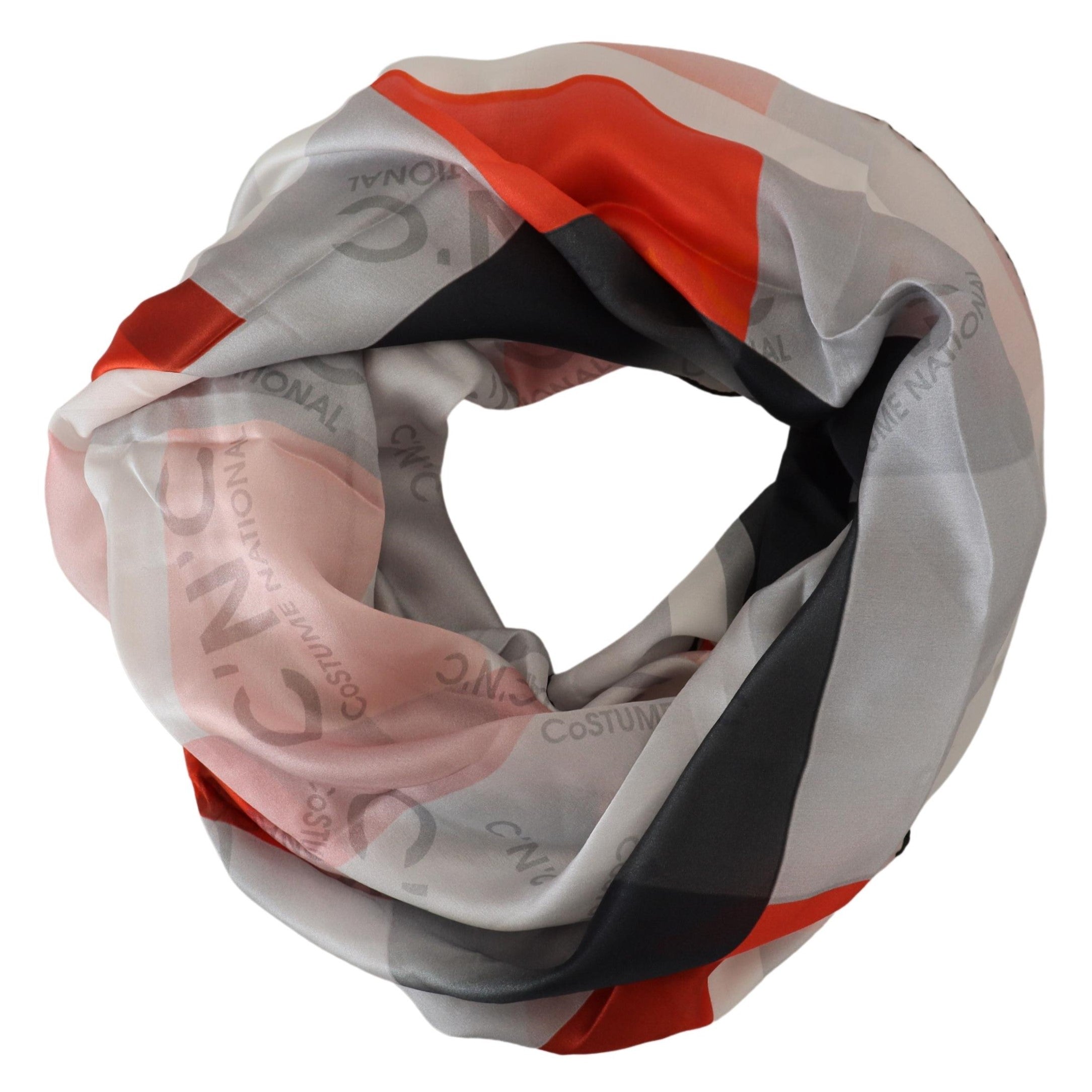 Costume National Elegant Checkered Silk Scarf - ACCEXO