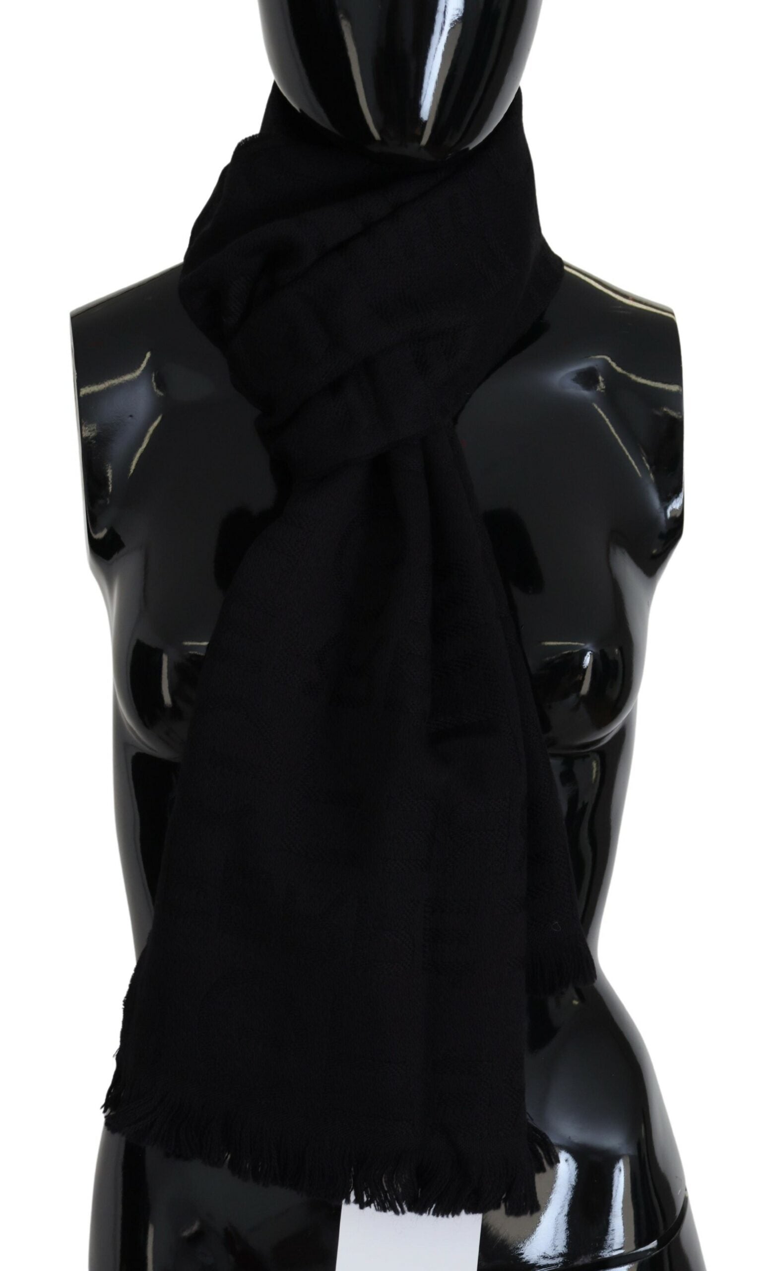GF Ferre Elegant Wool Scarf with Fringes - ACCEXO