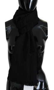 GF Ferre Elegant Wool Scarf with Fringes - ACCEXO
