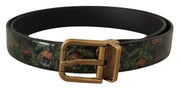Dolce & Gabbana Elegant Black Grosgrain Leather Belt - ACCEXO