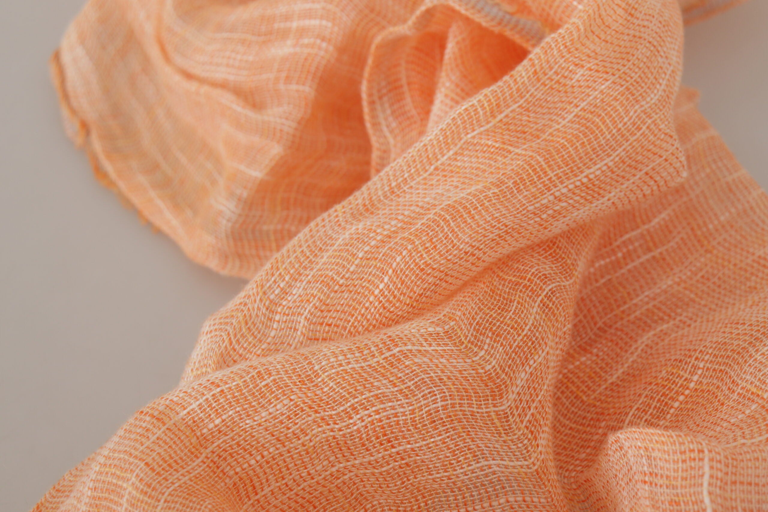 Malo Elegant Peach Linen Scarf - ACCEXO