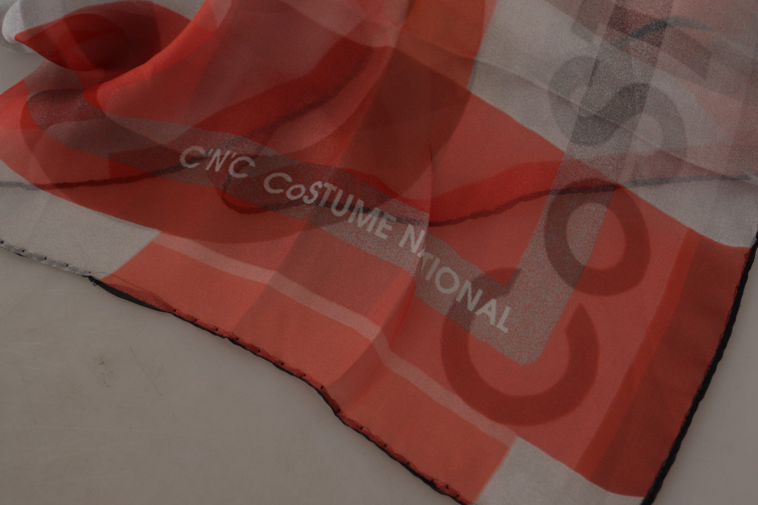 Costume National Elegant Silk Checkered Scarf - ACCEXO