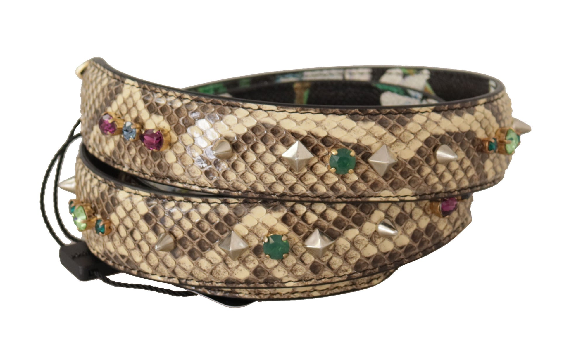 Dolce & Gabbana Elegant Beige Python Leather Shoulder Strap - ACCEXO