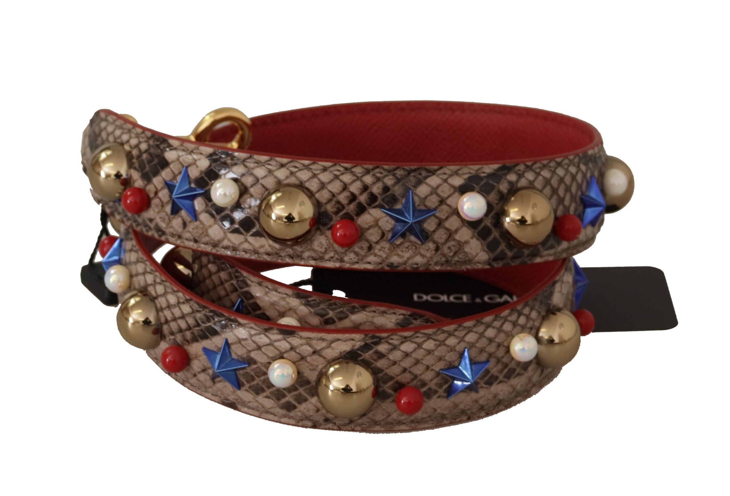 Dolce & Gabbana Elegant Python Leather Shoulder Strap - ACCEXO