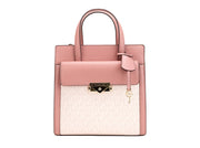 Michael Kors Cece Small Pink PVC North South Flap Tote Crossbody Bag Purse - ACCEXO