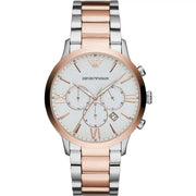 Emporio Armani Elegant Two-Tone Timepiece for Men - ACCEXO