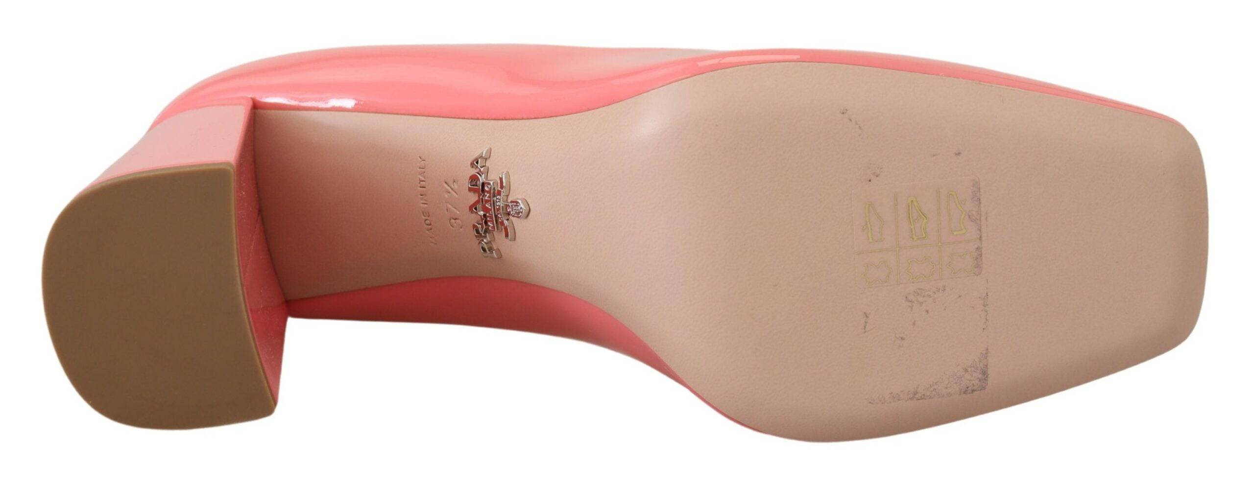 Prada Elegant Square Toe Pink Heels - ACCEXO